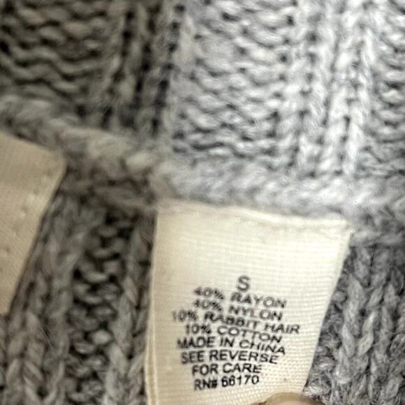 SLEEPING IN THE SNOW BY ANTHROPOLOGIE  COWL NECK RABBIT HAIR SWEATER‎ SIZE SSIZE - Picture 10 of 10